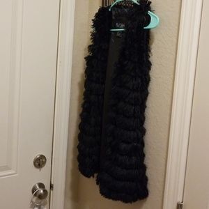 Adorable faux fur vest